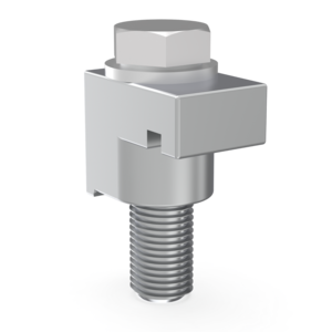Half Claw Clamp - for use with O-Ring Groove (Tapped Holes) Ni plated mild steel St St Bolt ISO63 - ISO100