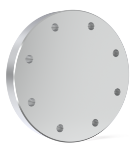 Blank Flange - non-rotatable tapped - St St DN 63 CF